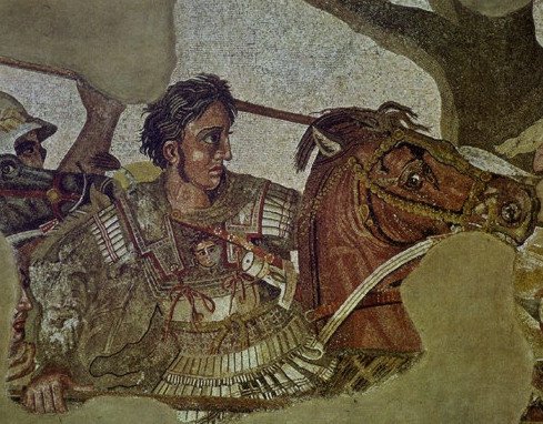 Alexander the Great at Gaugamela.