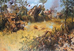 Scots Guards Fighting in Bocage.