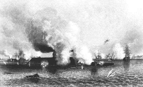 Monitor V's Merrimac - Hampton Roads