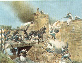 Capture of the Landau Gate - Wissembourg 1870.