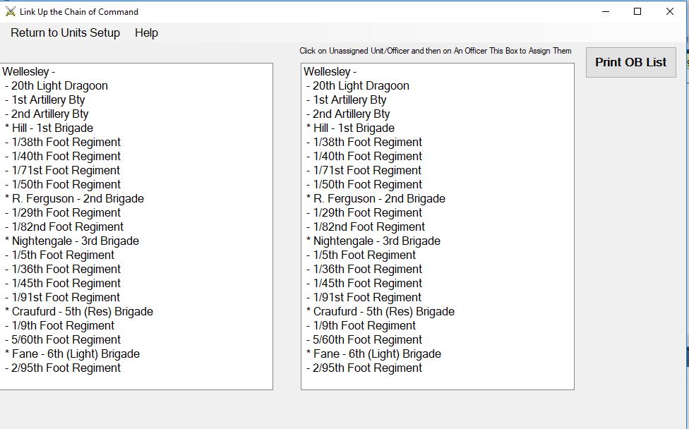 Link Units to Officers.