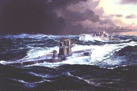 U201 Rammed by HMS Fame.