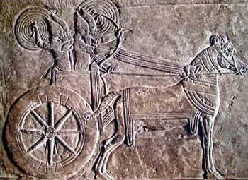 Assyrian War Chariot - Four Man Crew.