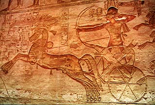 Ramses II at The Battle of Qadesh.
